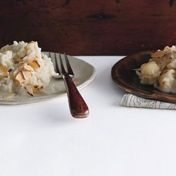 Cauliflower Risotto with Brie and Almonds