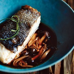 Black Cod with Mushrooms and Sansho Pepper