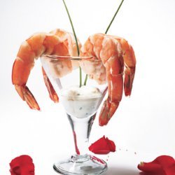 Poached Shrimp with Lemon-Horseradish Dipping Sauce