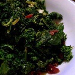 Garlic And Cranberry Sauteed Kale