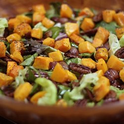 Roasted Butternut Squash, Bacon, Pecan, Mix Green ...