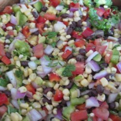 Corn, Black Bean, And Avocado Salad