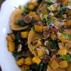 Hazelnut And Chard Ravioli Salad Recipe