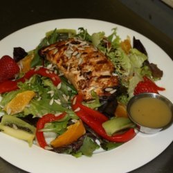 Citrus Salmon Mixed Green Salad