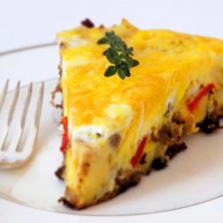 Sausage Pepper And Caramelized Onion Frittata