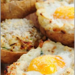 Easy Egg Twice Baked Potatoe