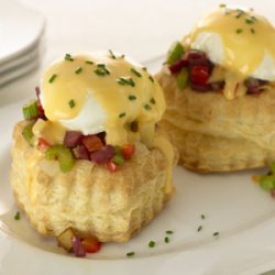 Red Potato-corned Beef Hash And Eggs In Puff Pastr...