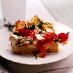 Baked Brie And Tomato Breakfast Strata