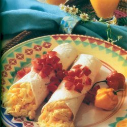 Breakfast Burritos With Tomato-basil Topping