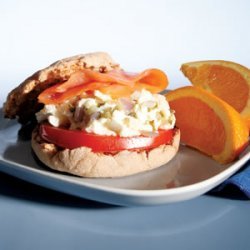 Power Breakfast 2  Egg And Salmon Sandwich