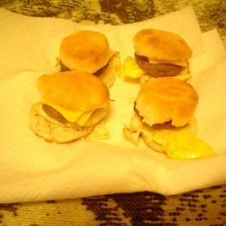 Sausage Egg Cheese Biscuit Sandwiches
