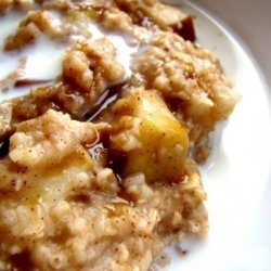 Overnight Apple Oatmeal