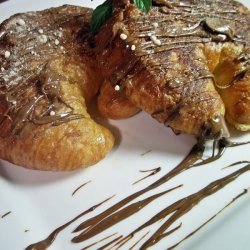 Hazelnut Croissant Toast With Nutella Butter