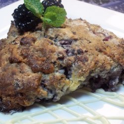 Fresh Blackberry White Chocolate Scones