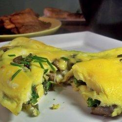 Omelet With Gruyère And Tarragon Roasted Veggies