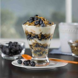 Chilean Fresh Blueberry And Orange Yogurt Breakfas...