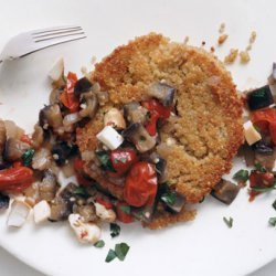 Quinoa Cakes With Eggplant-tomato Rag And Smoked M...