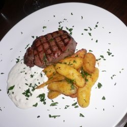 Filet Mignon Fingerling Potatoes And Bearnaise Aio...