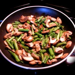 Sauteed Asparagus And Mushrooms