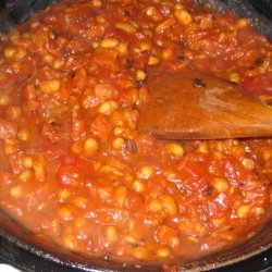 Baked Beans With Ham On Stovetop