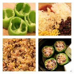 Easy Crockpot Stuffed Bell Peppers