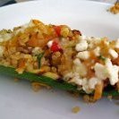 Quinoa And Veggie Stuffed Grilled Zucchini With Fe...