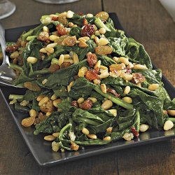 Sauted Spinach With Pine Nuts