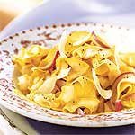 Yellow Squash Ribbons With Red Onion And Parmesan