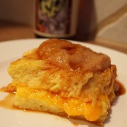 Cheddar Cheese Bread Pudding With Apple Butter And...
