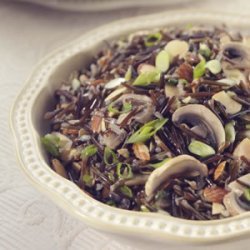 Wild Rice With Shiitakes And Toasted Almonds