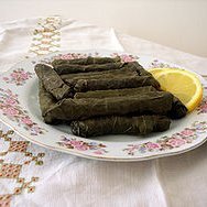 Dolmas With Lamb And Tzatziki Sauce