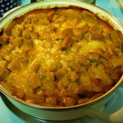 Cheesy Potato And Pork Casserole