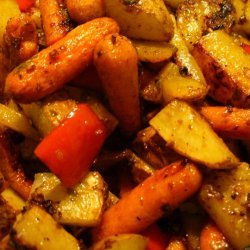 Onion Roasted Veggies With Lemon And Parsley