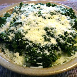 Just Rice With Spinach Butter And Parmesan