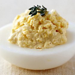 Sour Cream, Lemon, and Herb Deviled Eggs