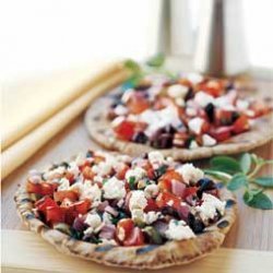 Grilled Pitas with Tomatoes, Olives, and Feta