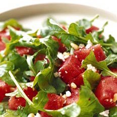 Watermelon, Arugula, and Pine Nut Salad