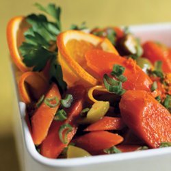 Carrot Salad with Orange, Green Olives, and Green Onions