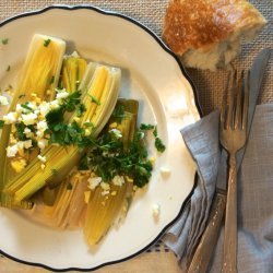 Leeks with Mustard Vinaigrette