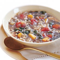 Barley and Lentil Soup with Swiss Chard