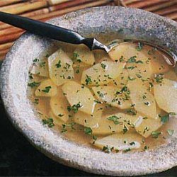 Chayote Soup with Lemongrass and Ginger