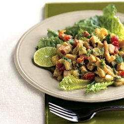 Turkey Chopped Salad with Spicy Avocado Dressing