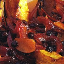 Really Rowdy Roasted Acorn Squash With Currants Ga...