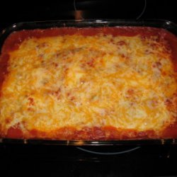 Chicken Potato Enchilada Bake