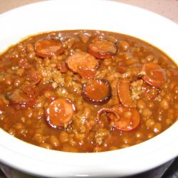 Three Meat Baked Beans