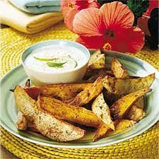 Spicy Jamaican Potato Wedges