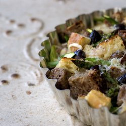 Savory Asparagus Bread Pudding