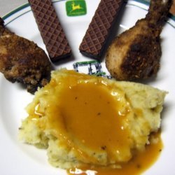 Celery Mashed Potatoes And Chicken Gravy