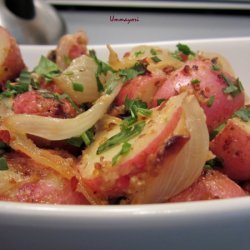 Mustard Aioli Baked Potatoes With Herbs