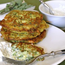 Zucchini Fritters With Yogurt Dip